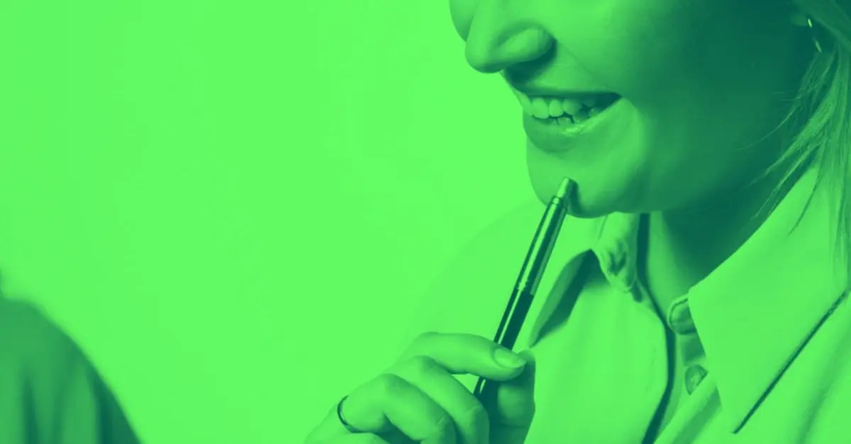 A woman learning about leadership