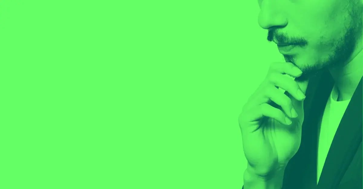 A man thinking about change