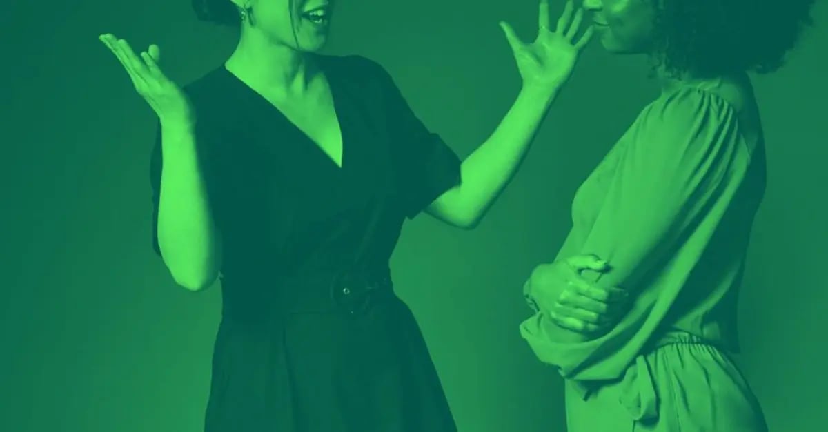 Two women having a difficult conversation