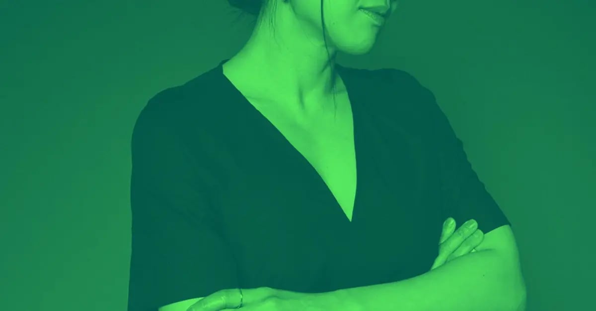 A woman staying calm under pressure